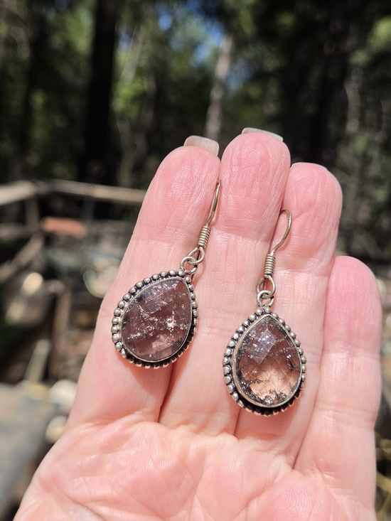 Kharma Collection by Avelon Jewelry - Smoley Quartz Large 18k Sterling Bohemian Earrings